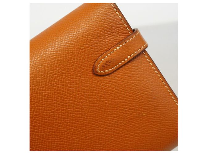 Hermès Portafoglio Hermes Kelly Long in pelle Epsom D'oro - vista 9