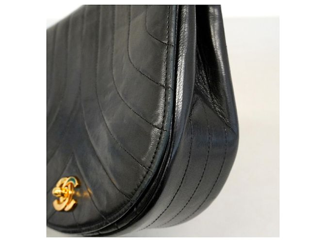 Borsa a tracolla con catena Chanel Mademoiselle Nero - vista 7