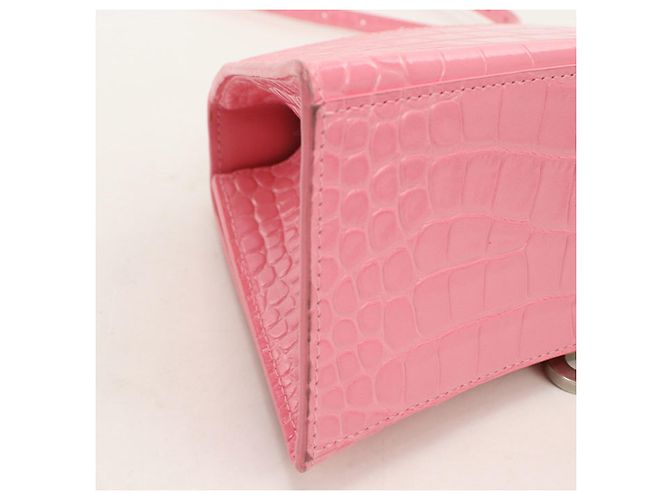 Borsa Balenciaga Small Hourglass in rosa - vista 6