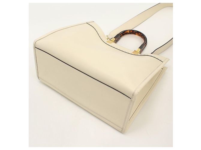 Borsa Tote Fendi Sunshine Medium Bianco - vista 2