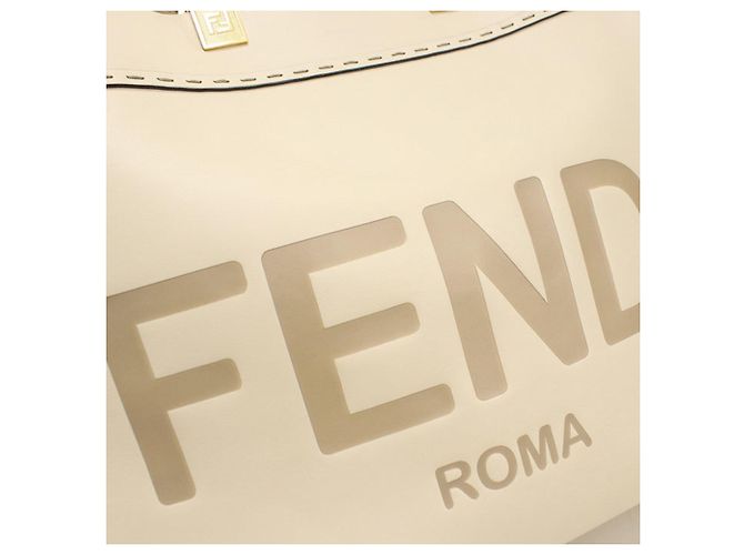 Borsa Tote Fendi Sunshine Medium Bianco - vista 6