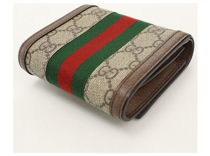 Cartera bi-fold GUCCI Ophidia Beige - vista 2