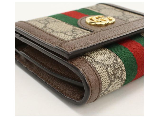 Cartera bi-fold GUCCI Ophidia Beige - vista 6