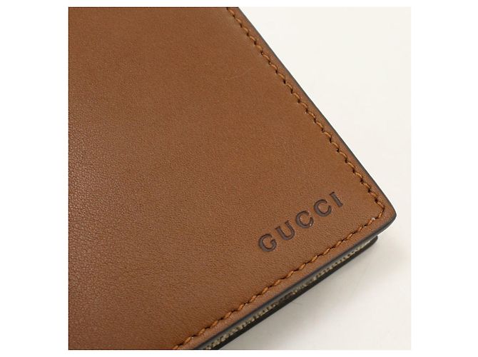 Cartera larga bi-fold Gucci en cuero marrón Castaño - vista 6