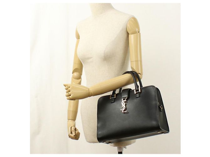 Autre Marque Borsa Saint Laurent Monogram Cabas Nero - vista 10