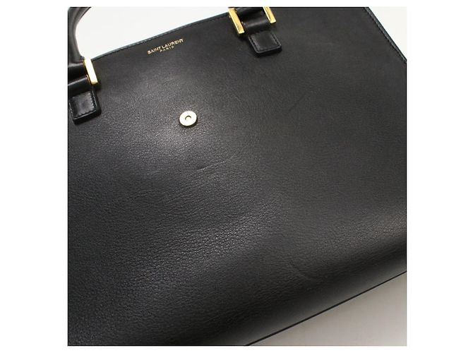 Autre Marque Borsa Saint Laurent Monogram Cabas Nero - vista 9
