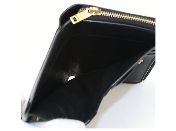Autre Marque Cartera bi-fold Saint Laurent en negro - vista 4
