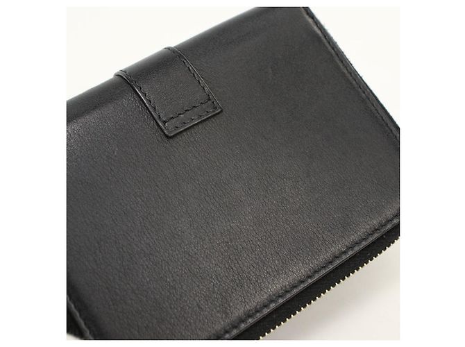 Autre Marque Cartera bi-fold Saint Laurent en negro - vista 7