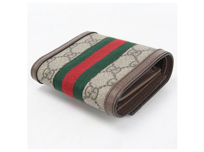GUCCI Ophidia Tri-fold Geldbörse Beige - Ansicht 2