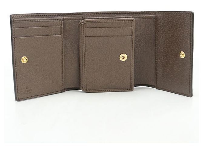 GUCCI Ophidia Tri-fold Geldbörse Beige - Ansicht 3