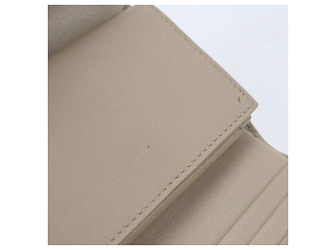 Autre Marque Cartera tri-fold Saint Laurent Beige - vista 5