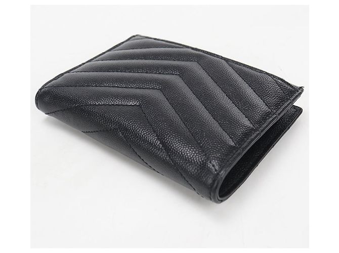 Autre Marque Cartera bi-fold Saint Laurent de piel de becerro negra Negro - vista 2