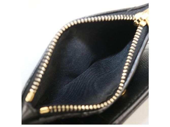 Autre Marque Cartera bi-fold Saint Laurent de piel de becerro negra Negro - vista 5