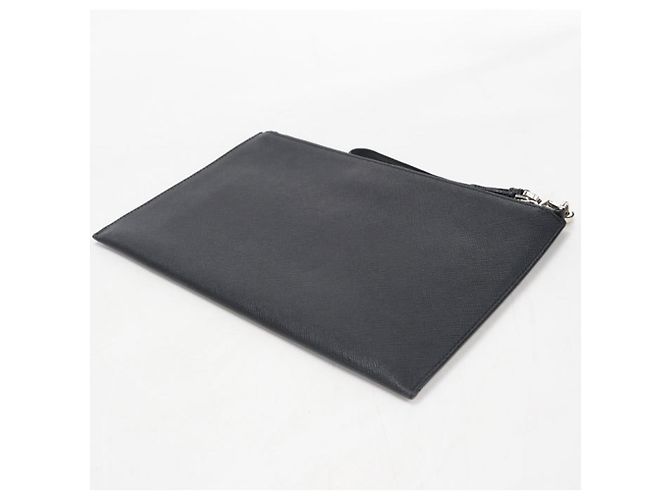 Pochette Prada en cuir Saffiano Noir - vue 2