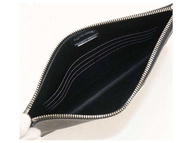 Pochette Prada en cuir Saffiano Noir - vue 3