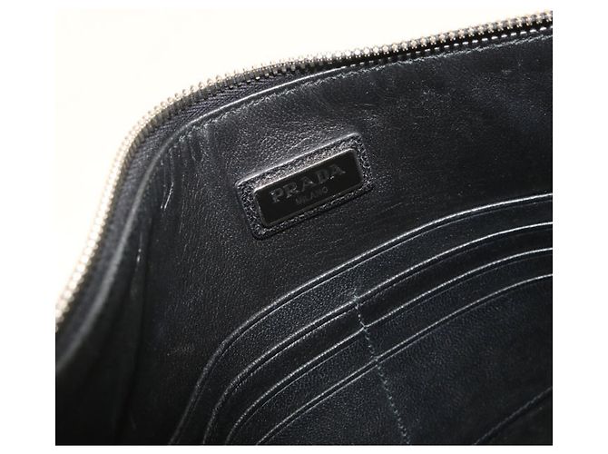 Pochette Prada en cuir Saffiano Noir - vue 4