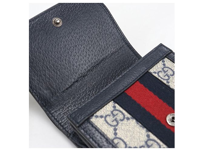 Gucci Ophidia Bi-fold Geldbörse Marineblau - Ansicht 5