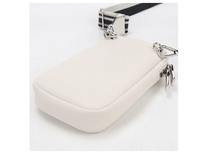 Prada White Leather Shoulder Bag - view 2