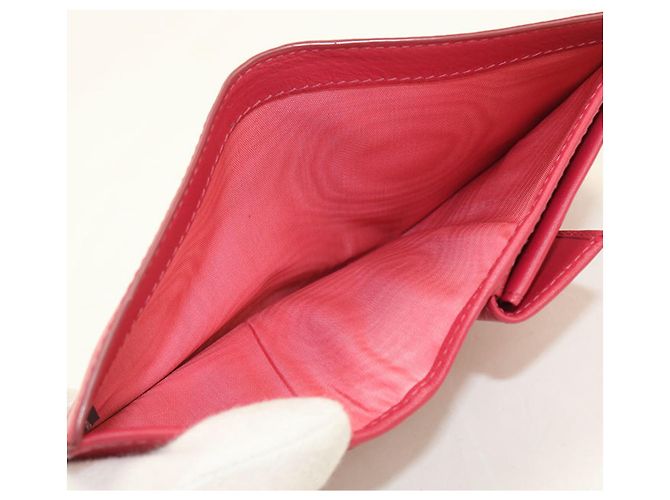 Carteira Bi-fold Prada Rosa de Couro 1MV204 - vista 4