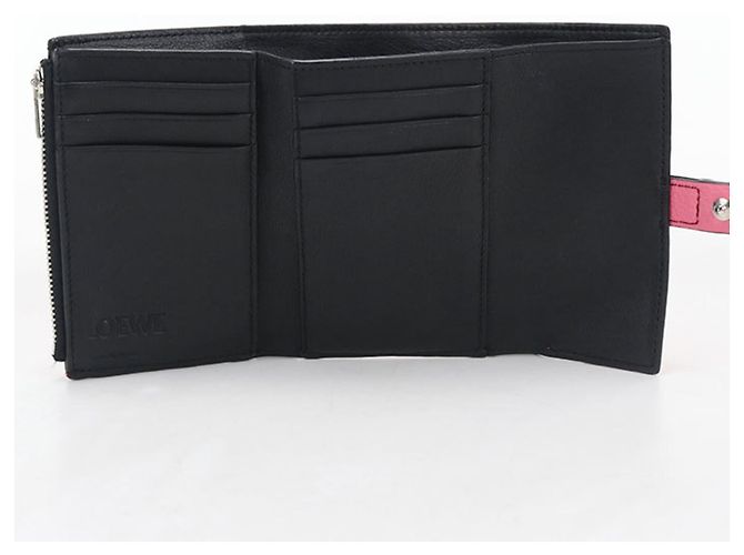 Portafoglio tri-fold Loewe in rosa - vista 3