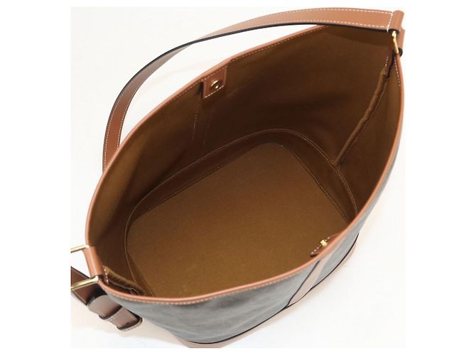 Céline Bolsa de ombro Celine em couro marrom - vista 3