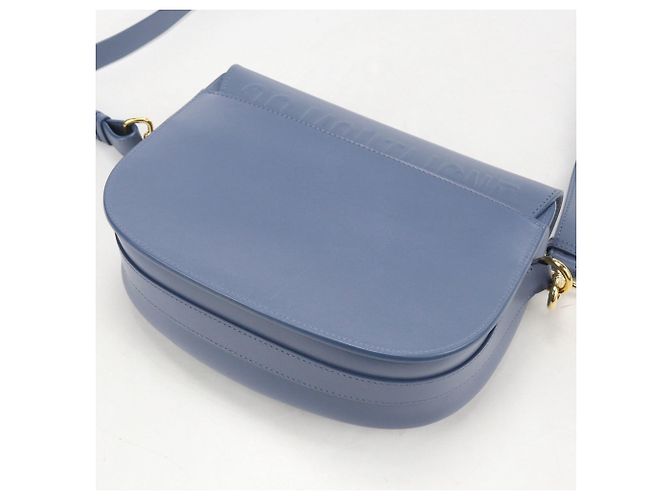 Borsa a tracolla Christian Dior in vitello blu - vista 2