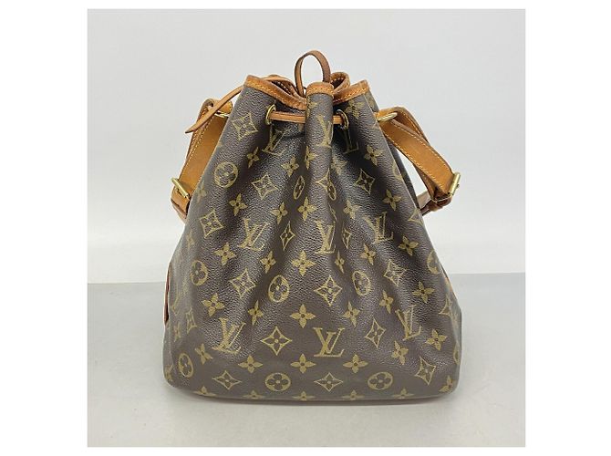 Noe Borsa a tracolla Louis Vuitton Monogram Petit Noé Marrone - vista 11
