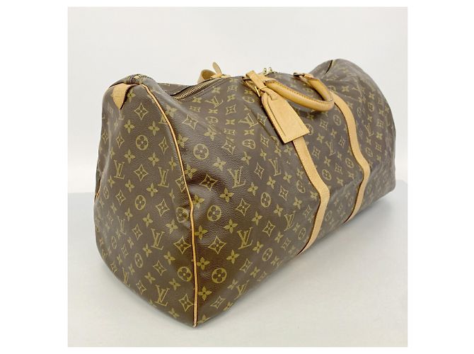 Louis Vuitton Boston Monogram Keepall 60 Marrone - vista 2