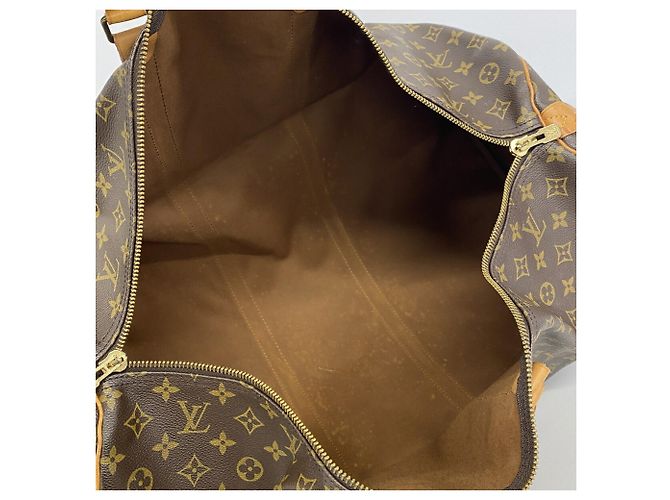 Louis Vuitton Boston Monogram Keepall 60 Marrone - vista 4