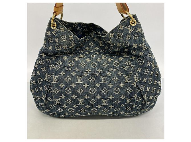 Louis Vuitton Monogram Denim Daily GM Schultertasche Blau - Ansicht 10