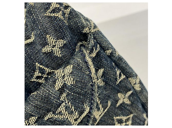 Louis Vuitton Monogram Denim Daily GM Schultertasche Blau - Ansicht 7