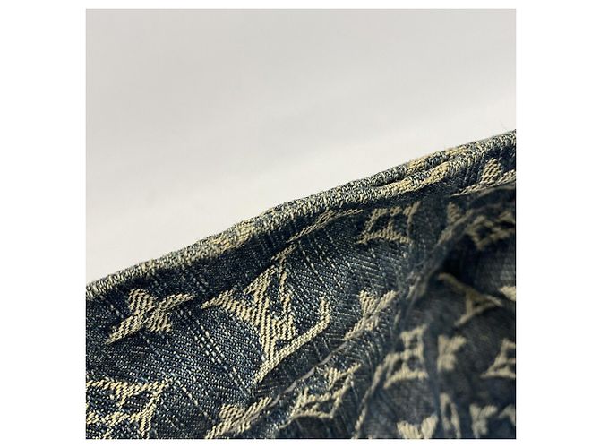 Louis Vuitton Monogram Denim Daily GM Schultertasche Blau - Ansicht 8