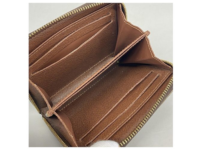 Louis Vuitton Monogram Zippy Coin Purse M60067 Castaño - vista 3