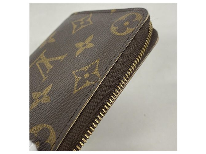 Louis Vuitton Monogram Zippy Coin Purse M60067 Castaño - vista 5