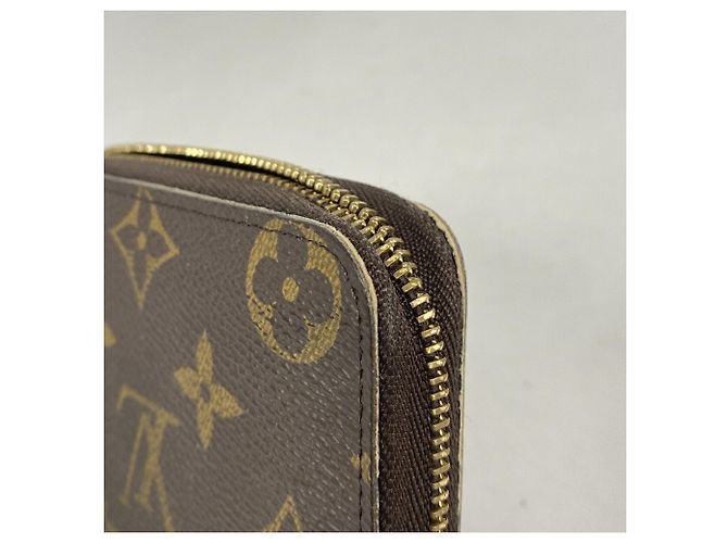 Louis Vuitton Monogram Zippy Coin Purse M60067 Castaño - vista 6