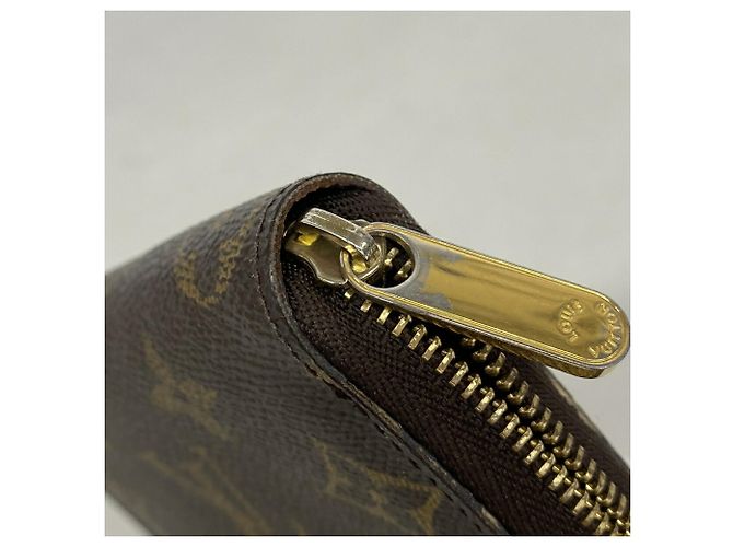 Louis Vuitton Monogram Zippy Coin Purse M60067 Castaño - vista 7