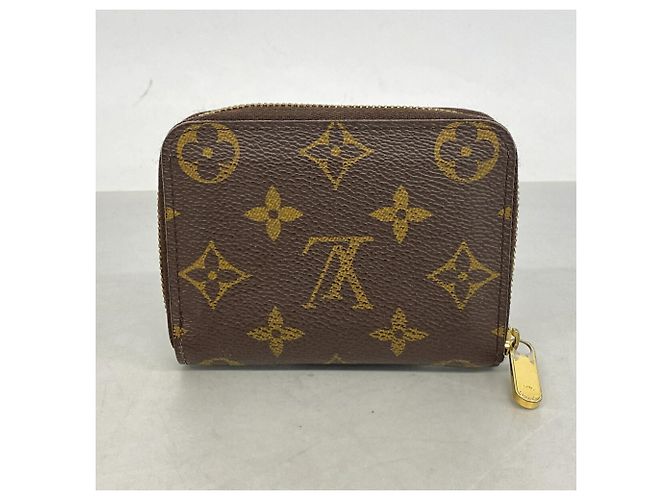 Louis Vuitton Monogram Zippy Coin Purse M60067 Castaño - vista 8