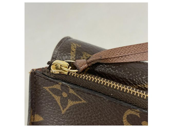 Cartera Louis Vuitton marrón de tres pliegues Castaño - vista 10