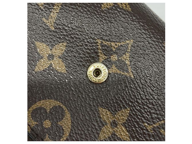 Cartera Louis Vuitton marrón de tres pliegues Castaño - vista 11