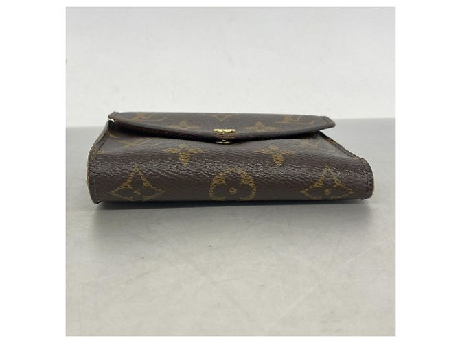 Cartera Louis Vuitton marrón de tres pliegues Castaño - vista 2