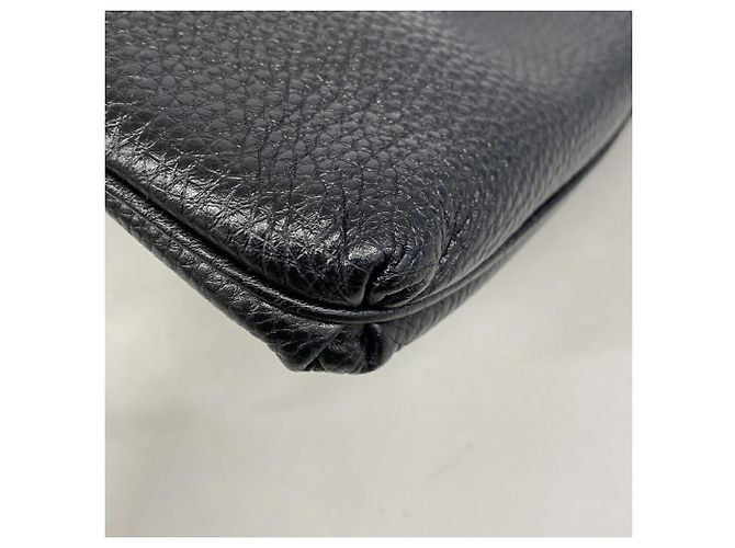 Borsa a tracolla in pelle Gancini Salvatore Ferragamo Nero - vista 6