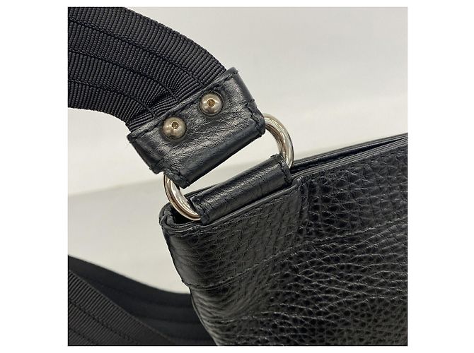 Borsa a tracolla in pelle Gancini Salvatore Ferragamo Nero - vista 7