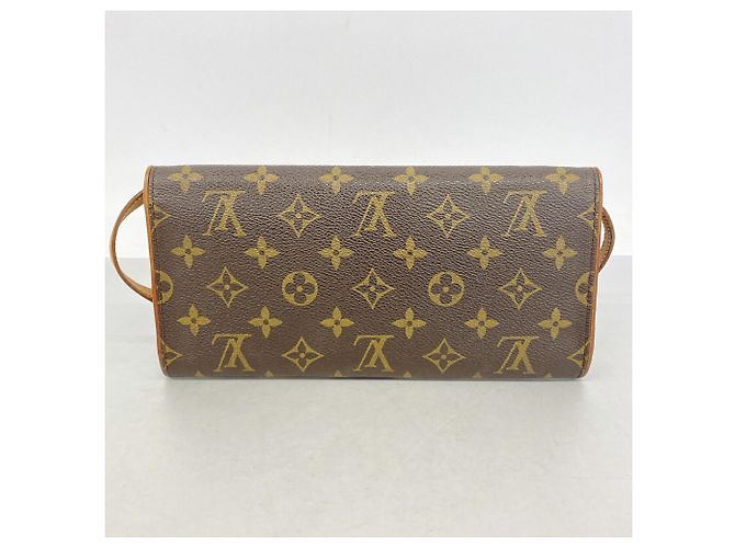 Bolsa de Ombro Louis Vuitton Monogram Pochette Twin GM Marrom - vista 10