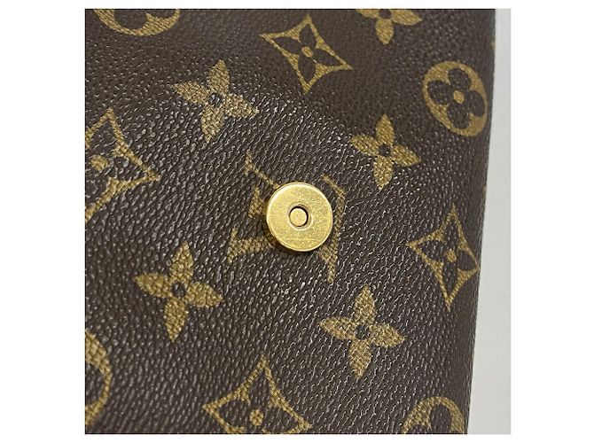 Bolsa de Ombro Louis Vuitton Monogram Pochette Twin GM Marrom - vista 9