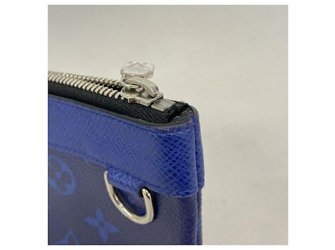 Louis Vuitton Taigarama Pochette Discovery PM Long Wallet Blue - view 6