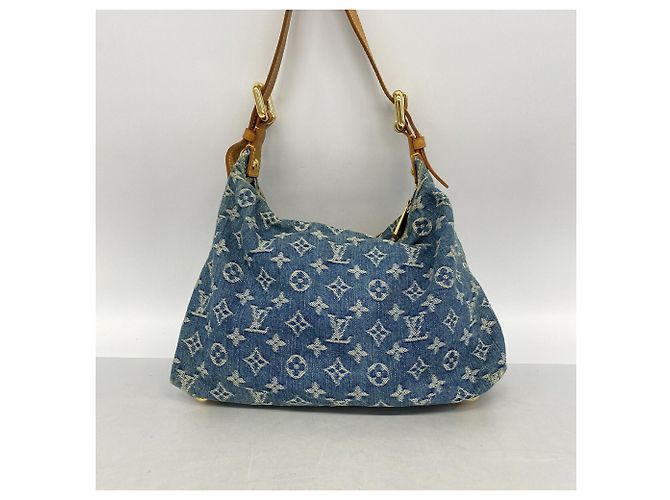 Twist Louis Vuitton Monogram Denim Baggy PM Schultertasche Blau - Ansicht 10