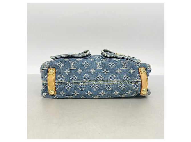 Twist Louis Vuitton Monogram Denim Baggy PM Schultertasche Blau - Ansicht 3