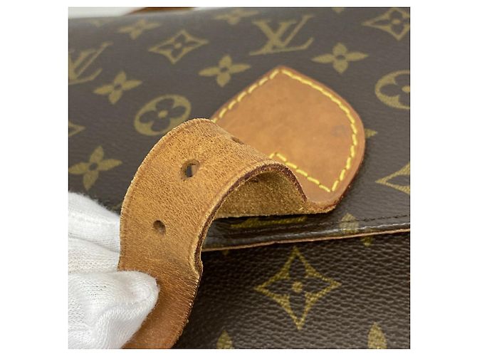 Borsa a tracolla Louis Vuitton Monogram Cartouchiere GM Marrone - vista 10