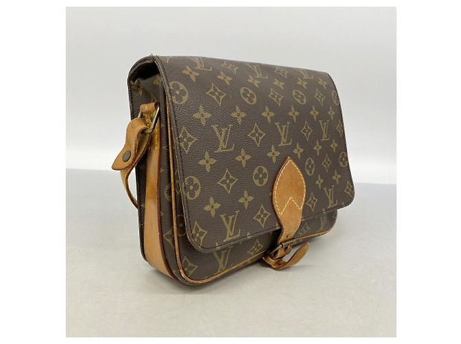 Borsa a tracolla Louis Vuitton Monogram Cartouchiere GM Marrone - vista 2