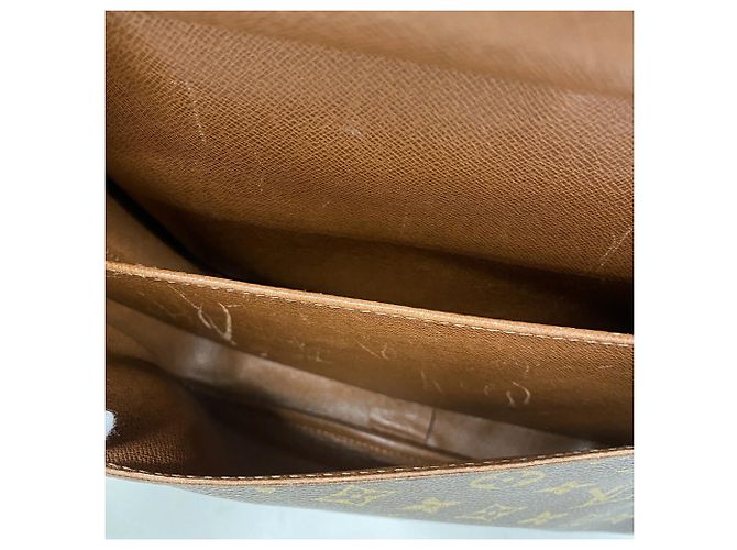 Borsa a tracolla Louis Vuitton Monogram Cartouchiere GM Marrone - vista 4